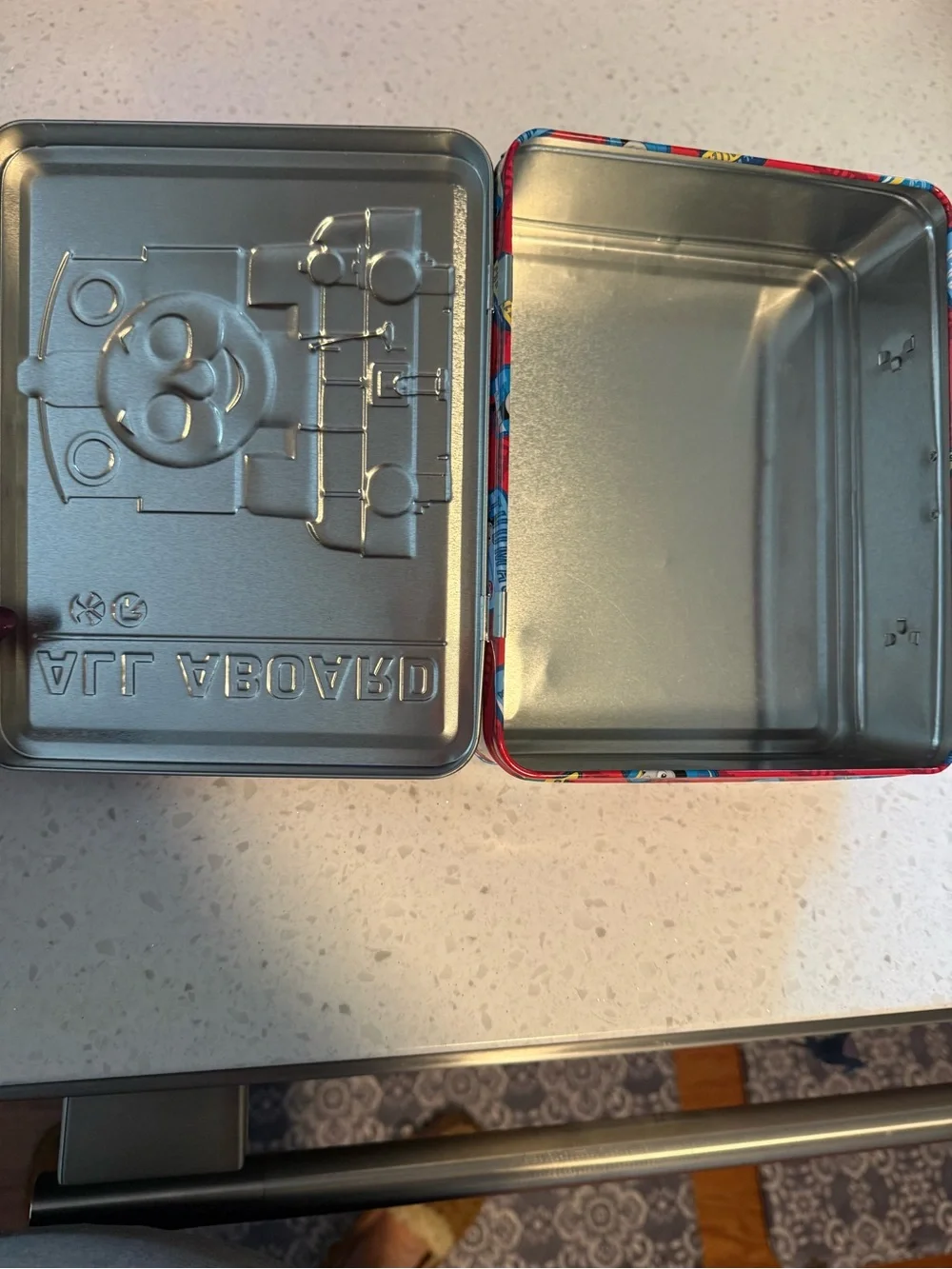 Thomas & Friends Metal Lunchbox Featuring Blue and Red Thomas